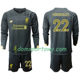 Koszulka Liverpool MIGNOLET 22 Bramkarska Dziecięcy Domowe Koszulki Piłkarskie 2019-2020 Długi Rękaw